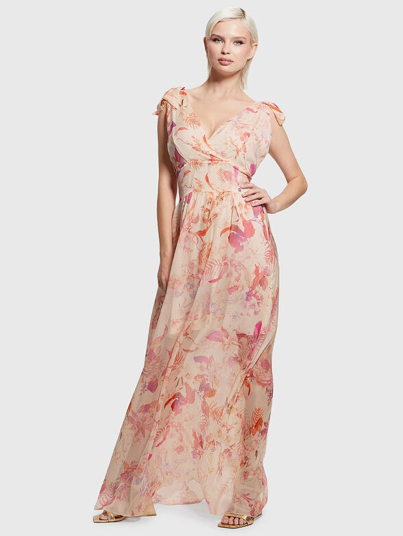 SMOCKED VENUS dress with V-neck - 1