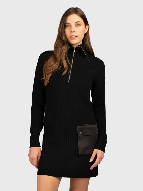 Knitted viscose blend dress - 1