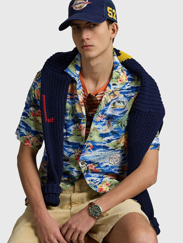 Shirt with multicolor print - 4