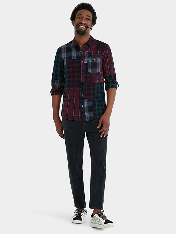 SERGIO Shirt with patchwork effect - 2