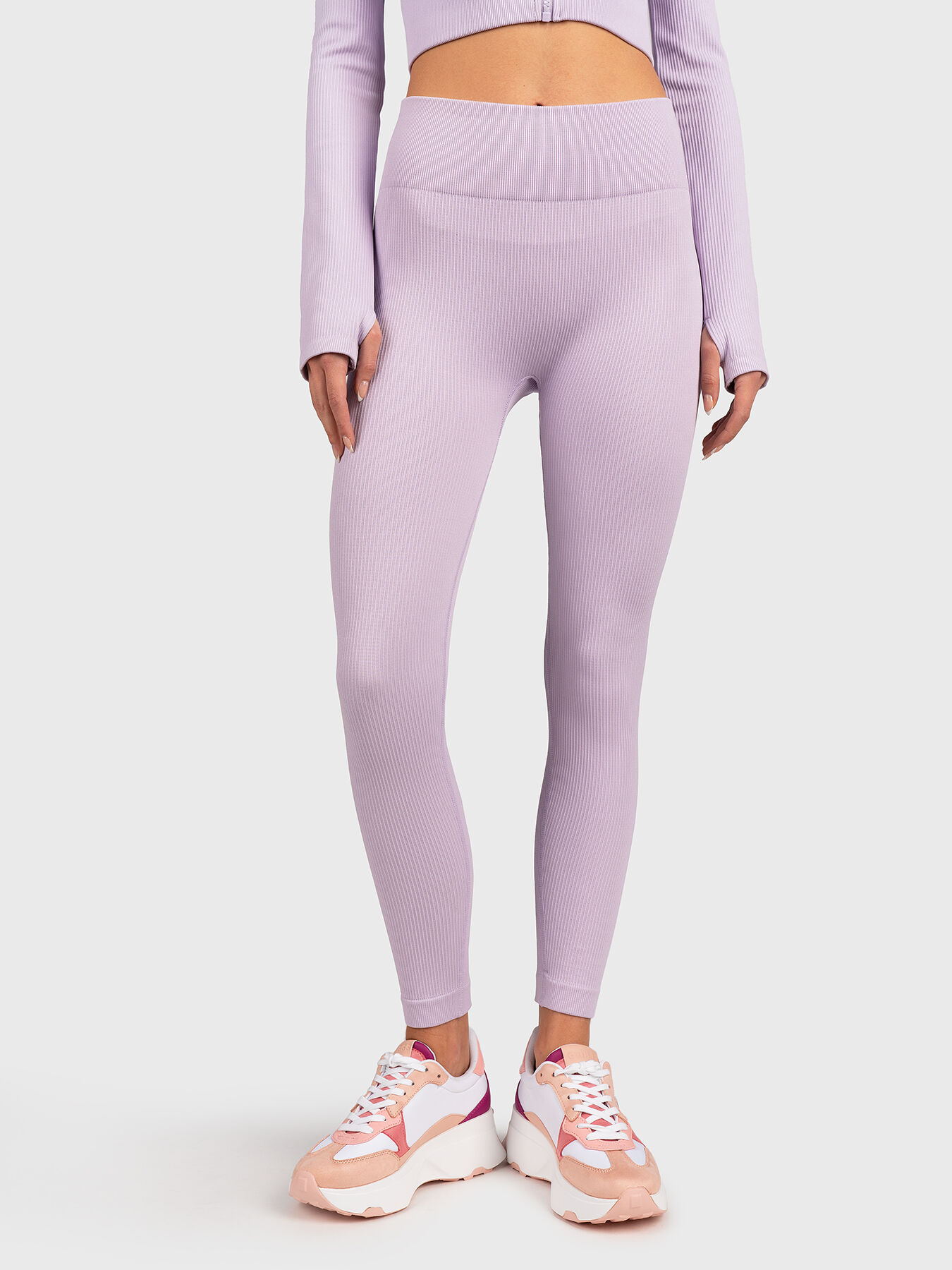 Pink and purple brand leggings store