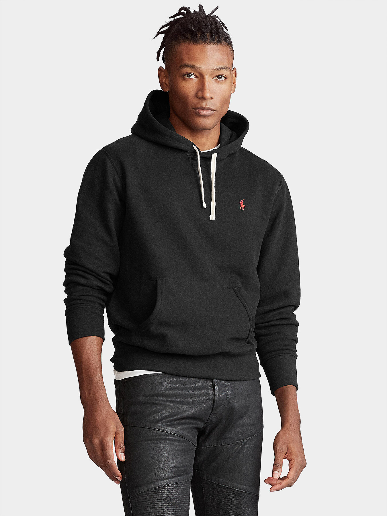 Mens polo hooded sweatshirt 2025