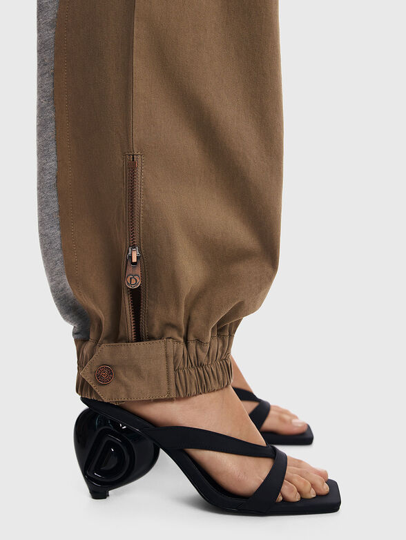 Pants with contrasting textures  - 5