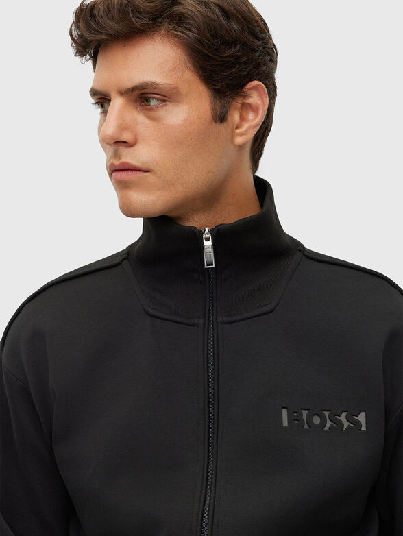 Cotton-blend sweatshirt with logo  - 4