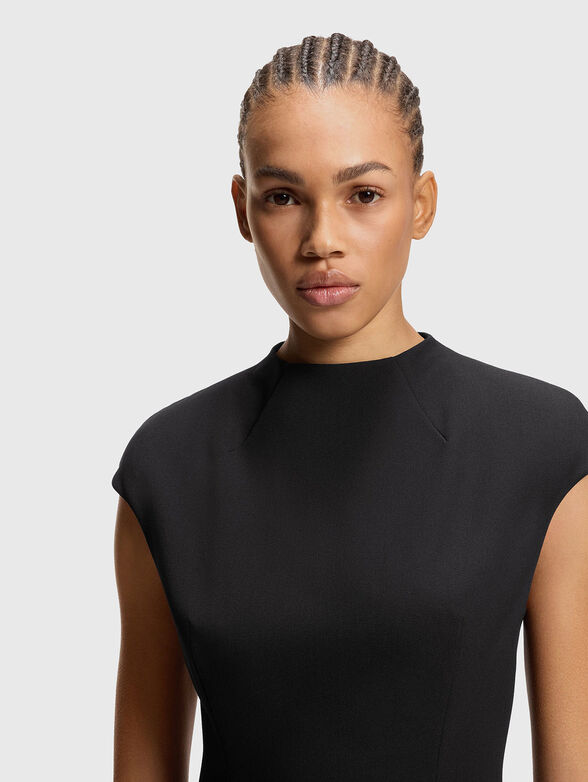 Peplum top with pleat details - 4