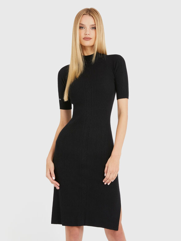 ARIELLE black knitted dress  - 1