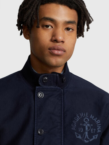 Dark blue bomber jacket - 5