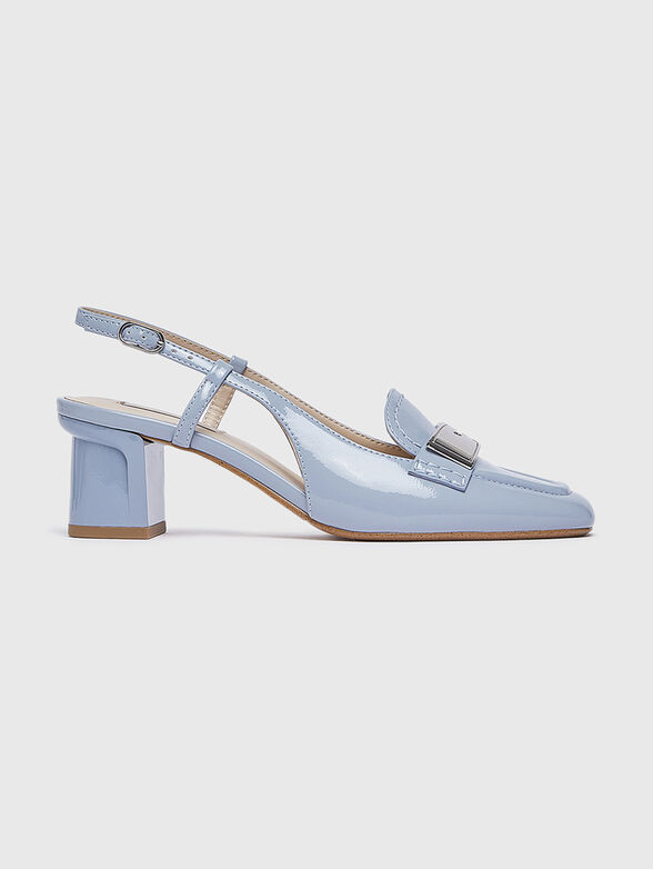 BENNY 02 beige shoes with a patent  finish - 1