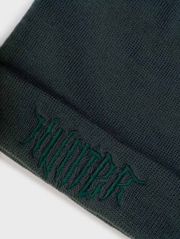 Embroidered knit beanie - 4