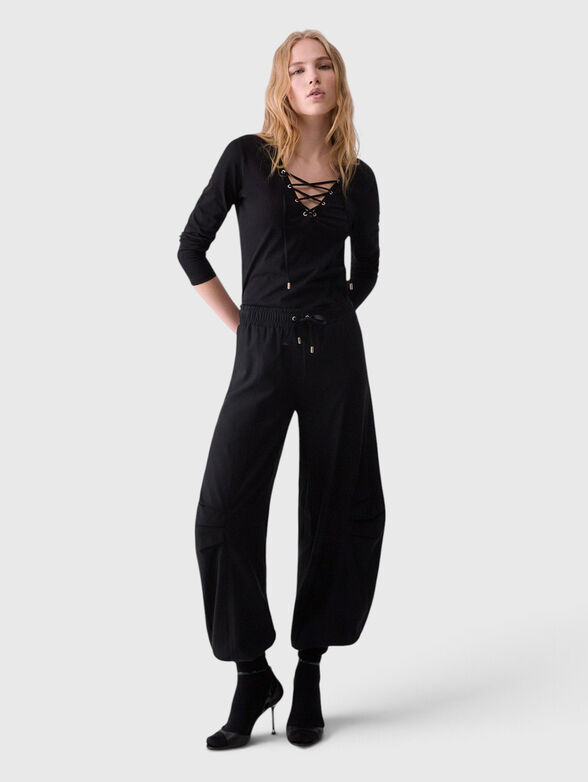 Black wide legs trousers - 3