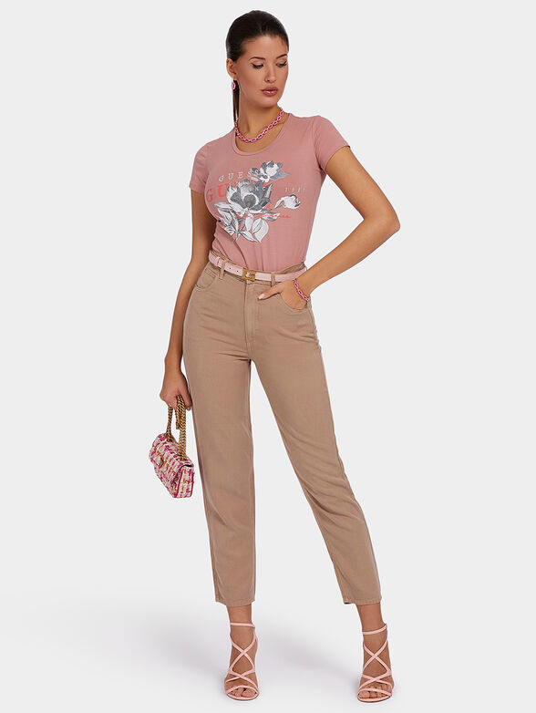 T-shirt in black color with logo print - 2