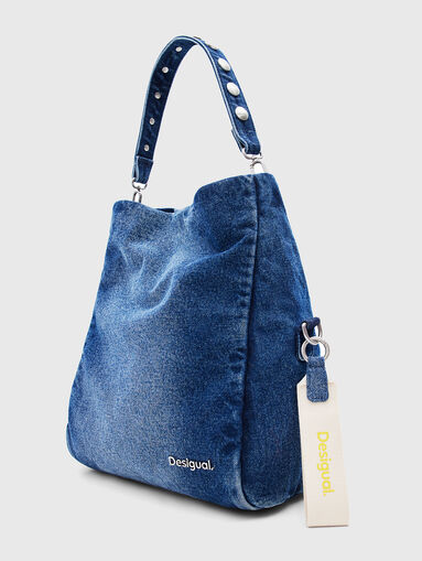 Bag with denim texture  - 5