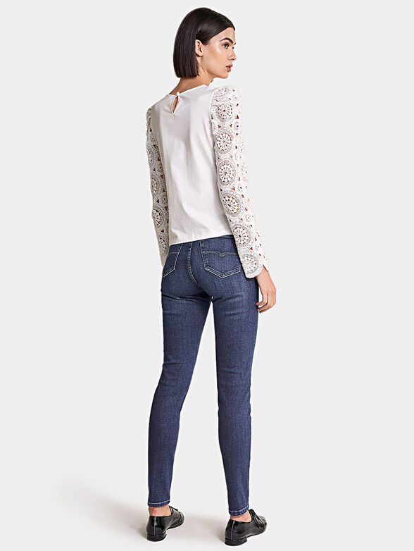 White crotchet blouse - 5