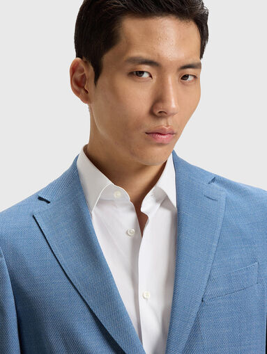 P-HANRY slim wool blend jacket - 4