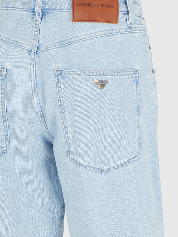 Denim shorts in blue - 4