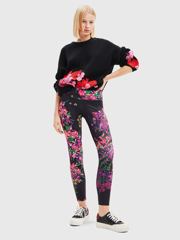 FLOWERS sports leggings - 4