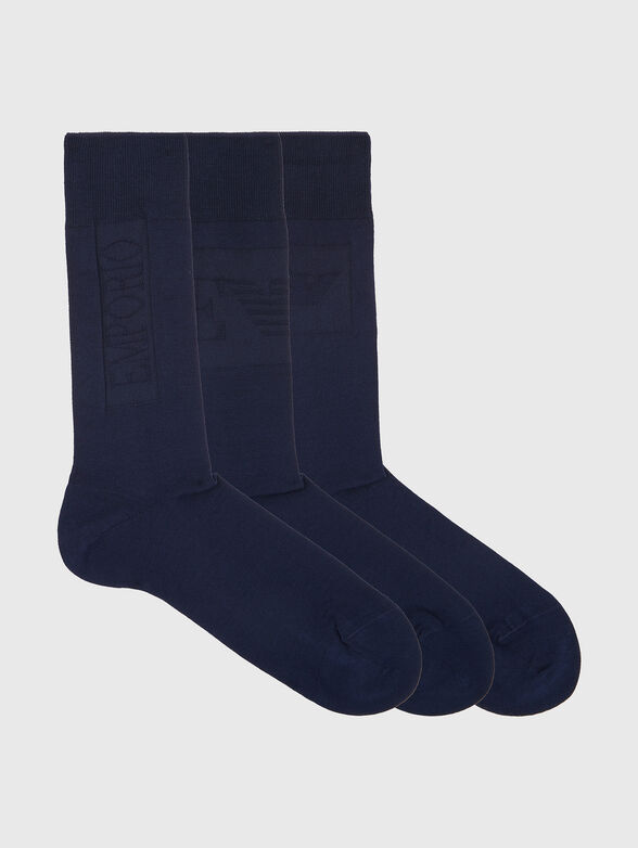 Set of three pairs of socks with logo - 2