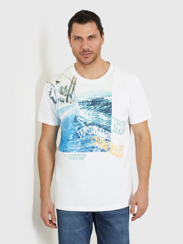 Print T-shirt in cotton - 1