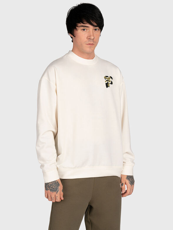 COSENZA black sweatshirt with accent element - 1