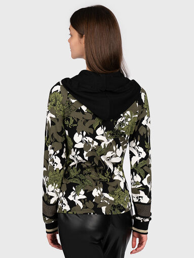 Sweatshirt with floral print - 4