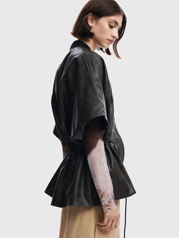 Poncho from eco leather - 3