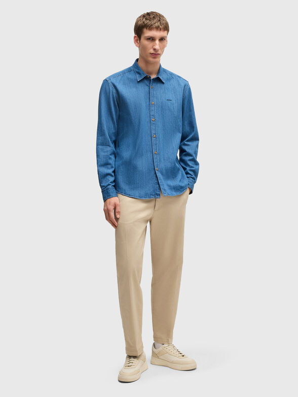 Denim shirt with long sleeves - 2