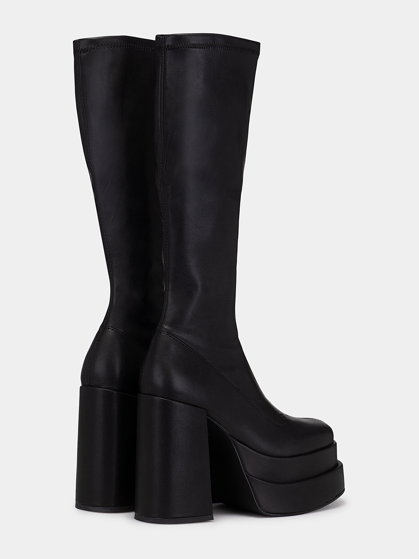 【Steve Madden】CYPRESSブーツ CYPRESS Black Women's Platform Vegan Leather Boots – Steve