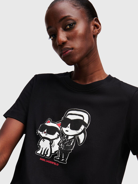 Cotton T-shirt with logo print - 4