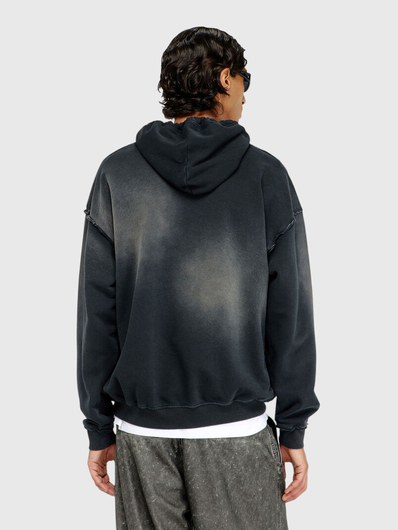 Cotton sweatshirt with a distressed look - 3