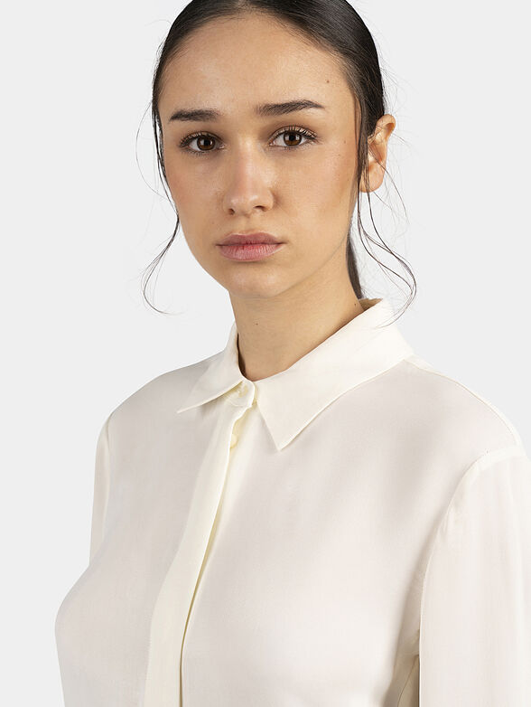 Shirt in ecru color - 4