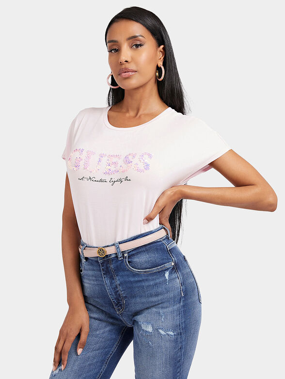 Black T-shirt with logo - 1