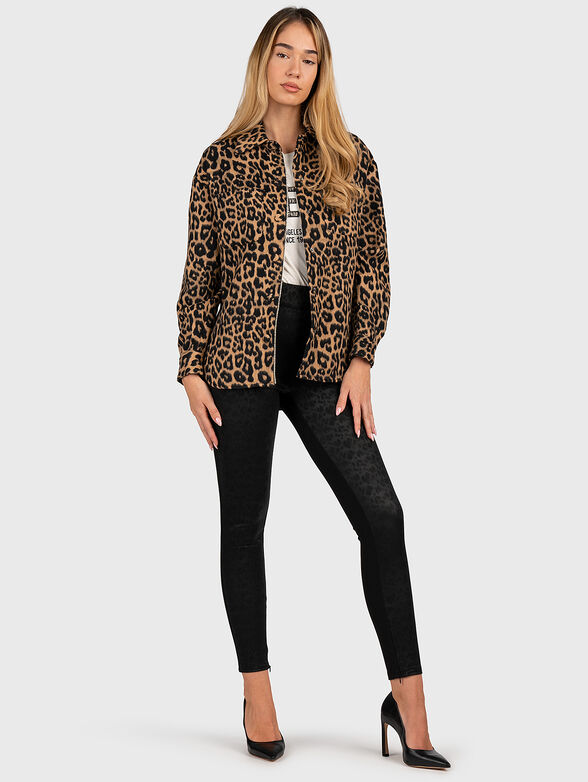 PRISCILLA leggings with leopard print - 4