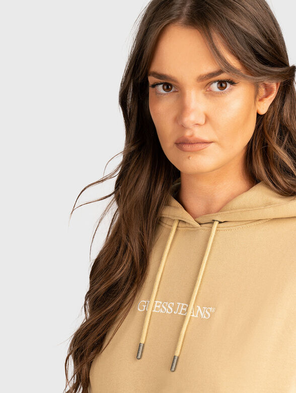 Sweatshirt with hood and embroidered logo - 5