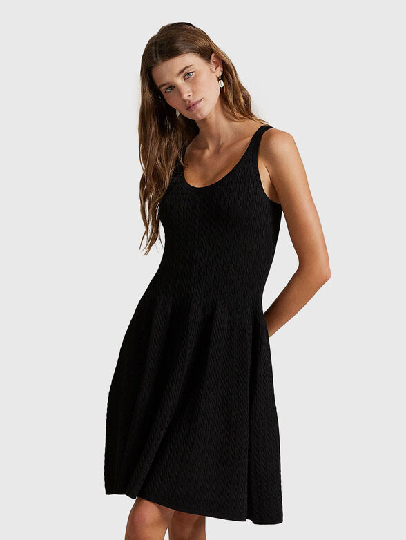 Knitted mini dress - 1