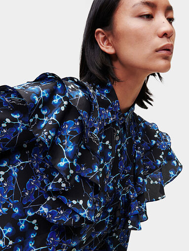 Silk shirt with long sleeve - 5