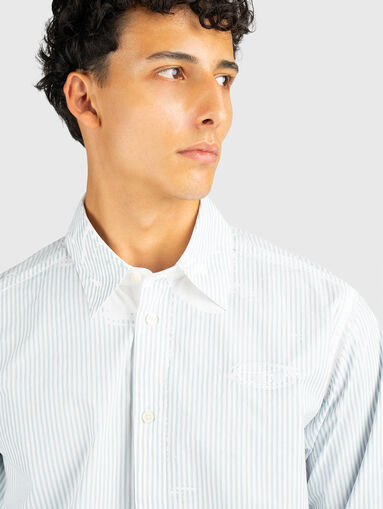 Stripe cotton shirt - 4