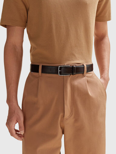 CELIE leather belt in black - 3