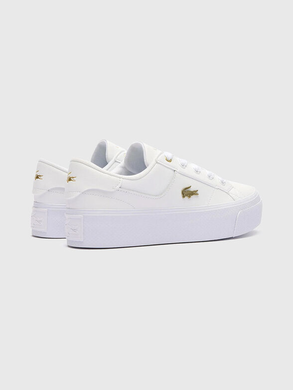 ZIANE white leather sneakers - 3