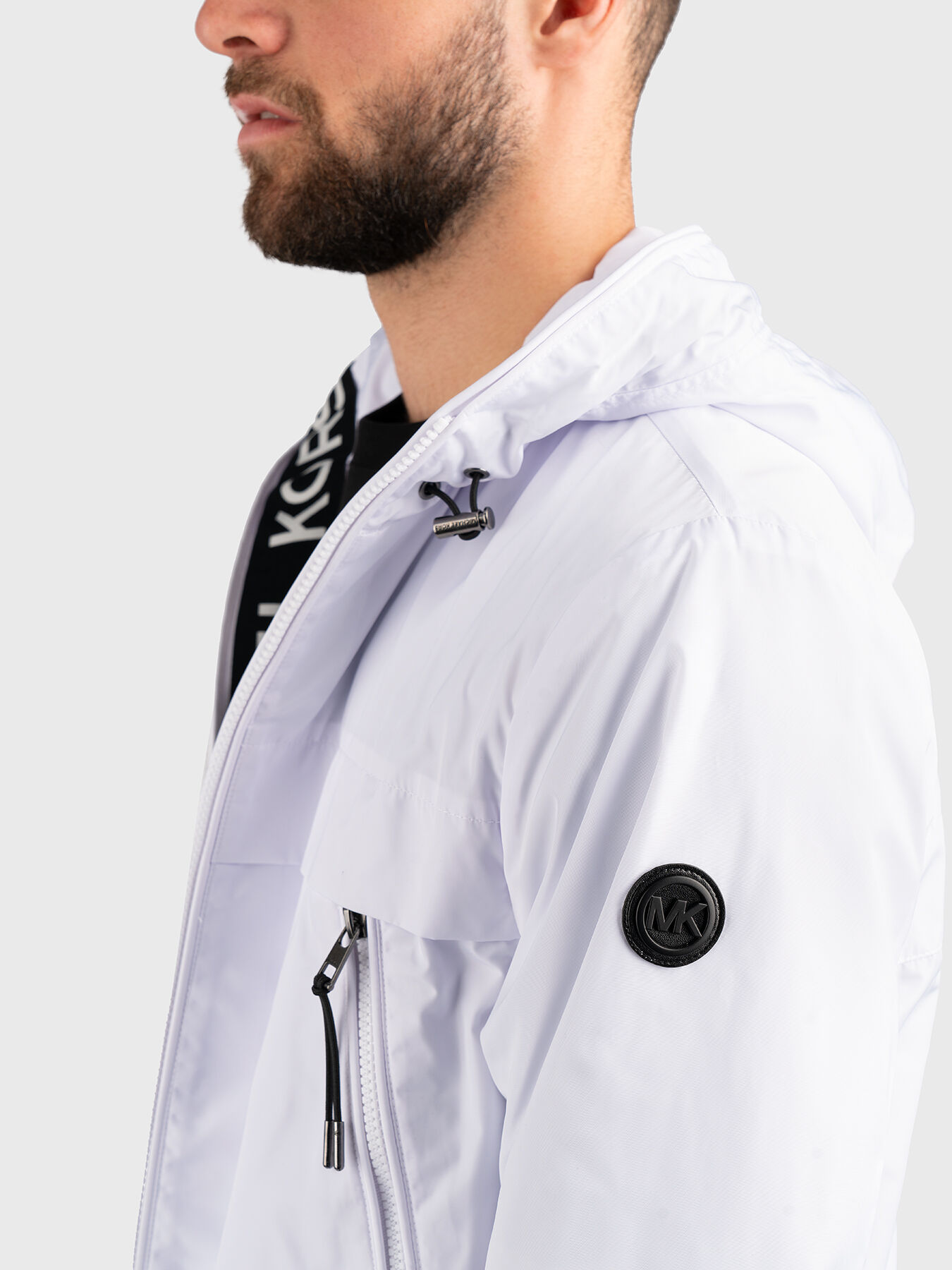Windbreaker jacket with logo detail brand MICHAEL KORS