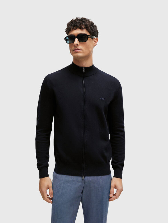 PALANO cotton cardigan with zip  - 1