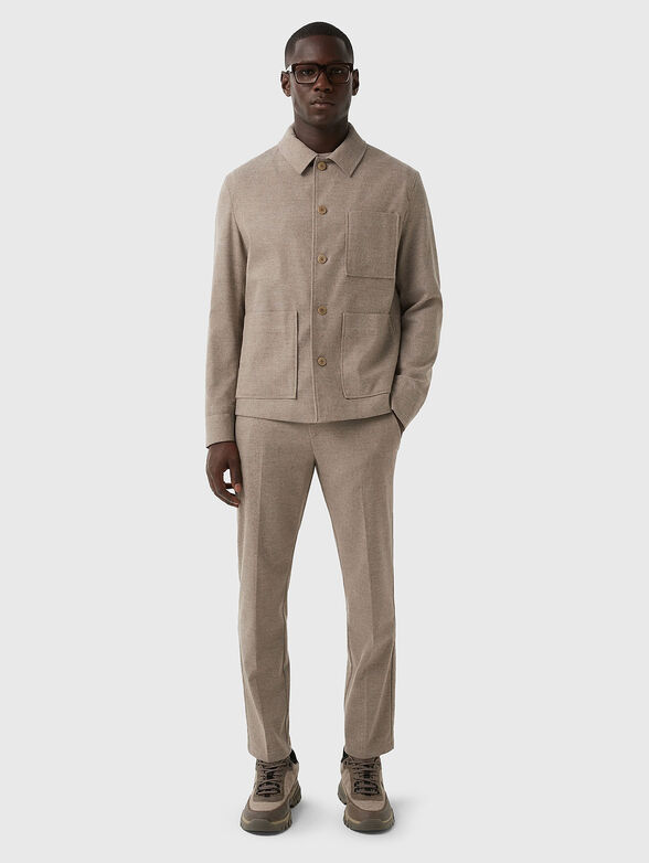 MIRCO wool jacket with buttons - 2