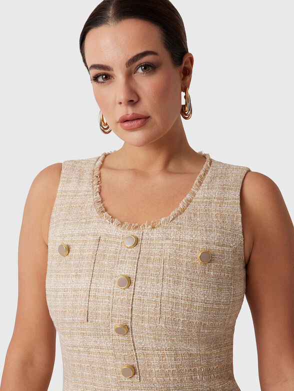 MARIAH mini dress in tweed - 3