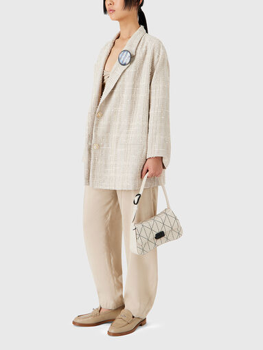 Single-breasted bouclé blazer - 5