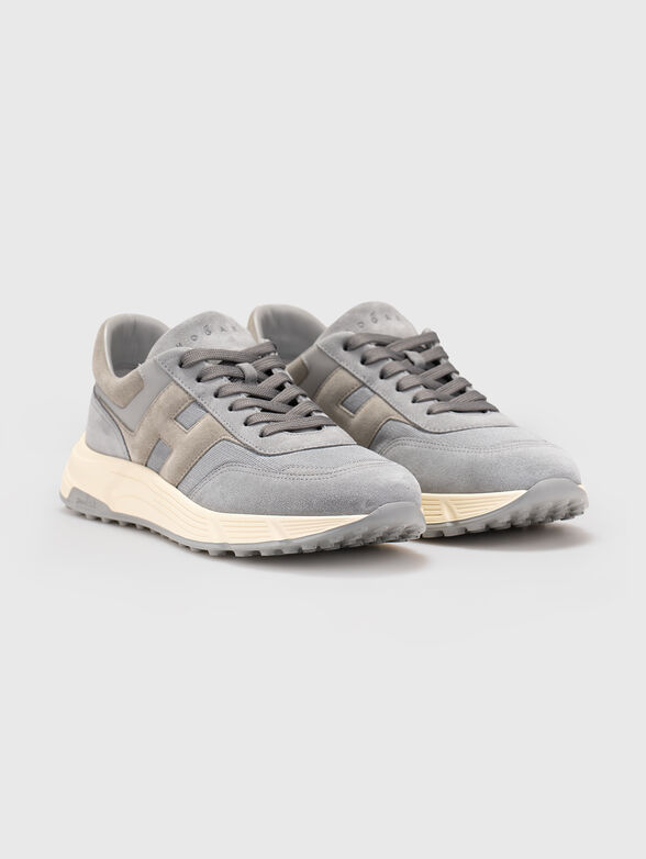 Sneakers with mesh details and suede - 2