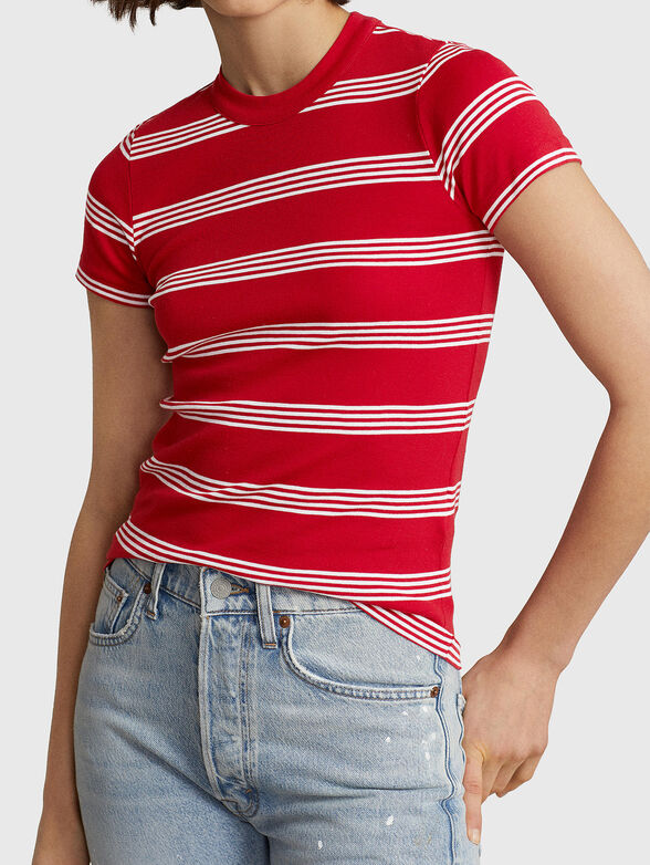 T-shirt with striped pattern - 4