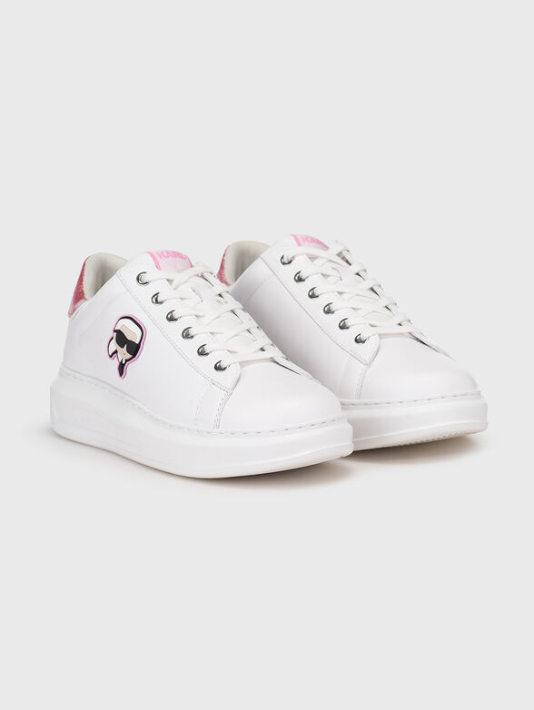 KAPRI leather sneakers with accent logo - 2
