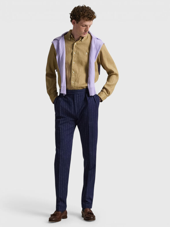 Beige shirt with logo detail - 2