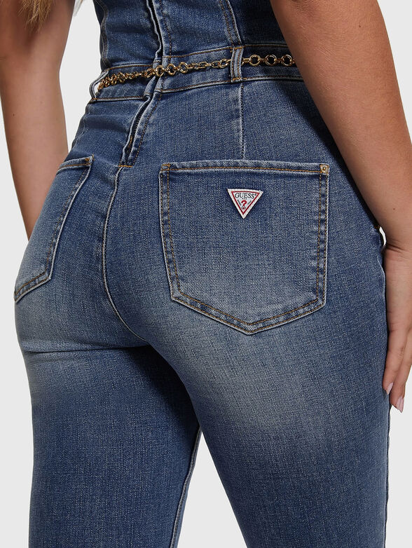 G-BELT denim jumpsuit - 3