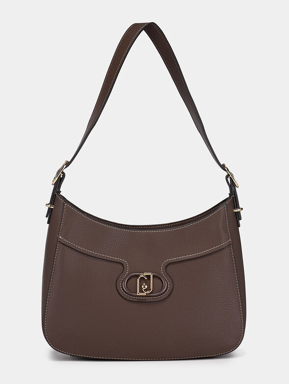 Hobo bag with logo accent - 1