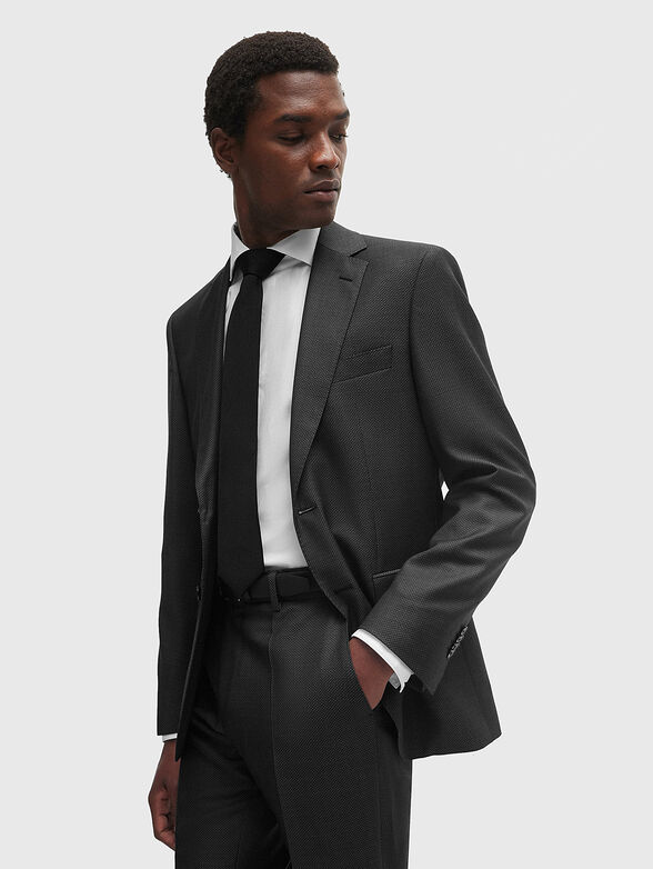Two-piece wool suit in grey - 5